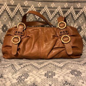 Vera Pelle Made in Italy Leather Shoulder Baguette